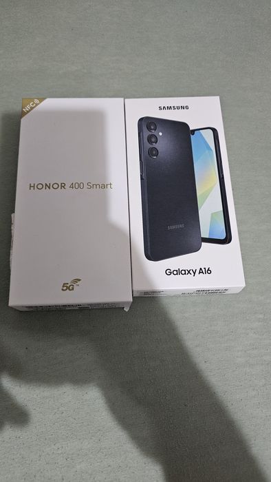 Телефони Samsung a16 и Honor smart 400