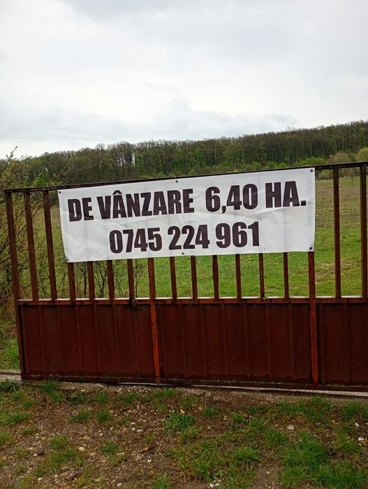 Teren  împrejmuit 6,40 ha