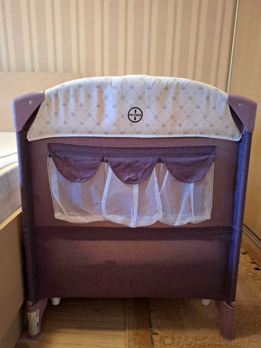 Бебешка кошара с падаща страна Chipolino Мерида + ортопедичен матрак