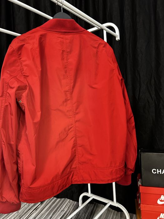 Geacă Burberry London England bomber roșie originală marimea L