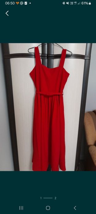 Новое красное платье