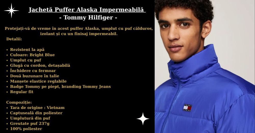 Jacheta Buffer Alaska Impermeabila Tommy Hilfinfer