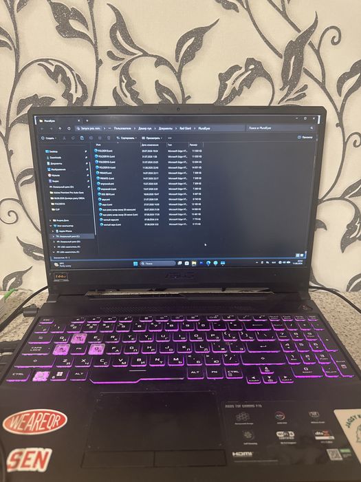 Продам ноутбук asus tuf gaming f15