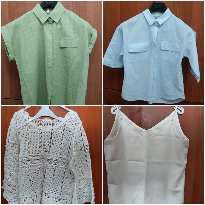 Летние базовые кофточки, рубашки маечка