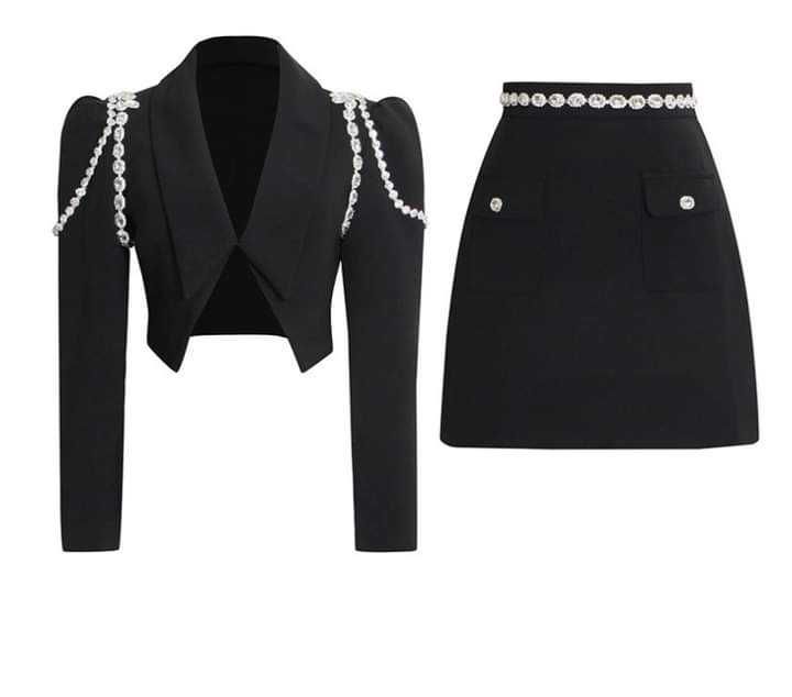 Set 2 piese cu diamante