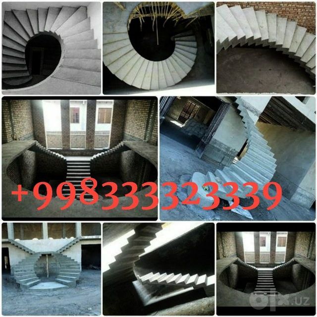 Beton zinalar quyish xizmati