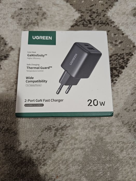 Încărcător 2 porturi -  usb-a & usb-c - Ugreen 20 W