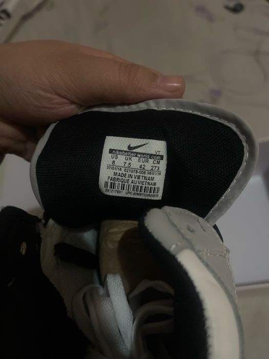 Мужские кроссовки Nike Air Jordan 1 логотип Wings и силуэт AJ1