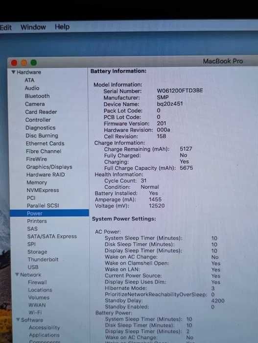 Laptop Macbook Pro late 2011, 13" i5, ram 8 GB, SSD 240 Gb