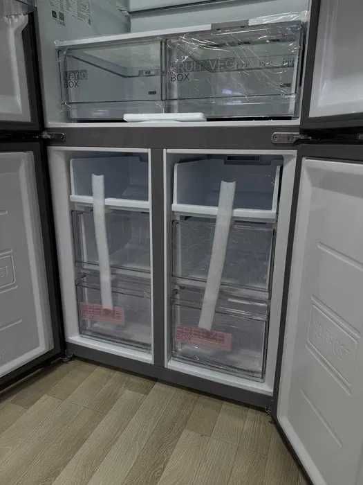 Холодильник Midea стальной 4-х дверный, Inverter + ДОСТАВКА