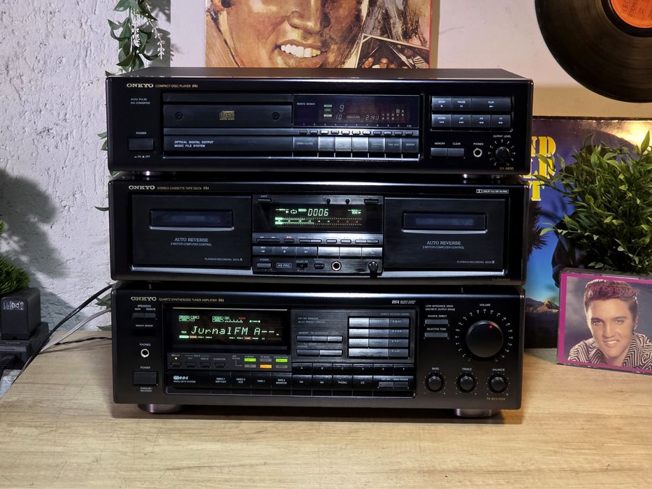 Linie audio ONKYO receiver TX-9031rds, dublu deck , cd-player dx-6830