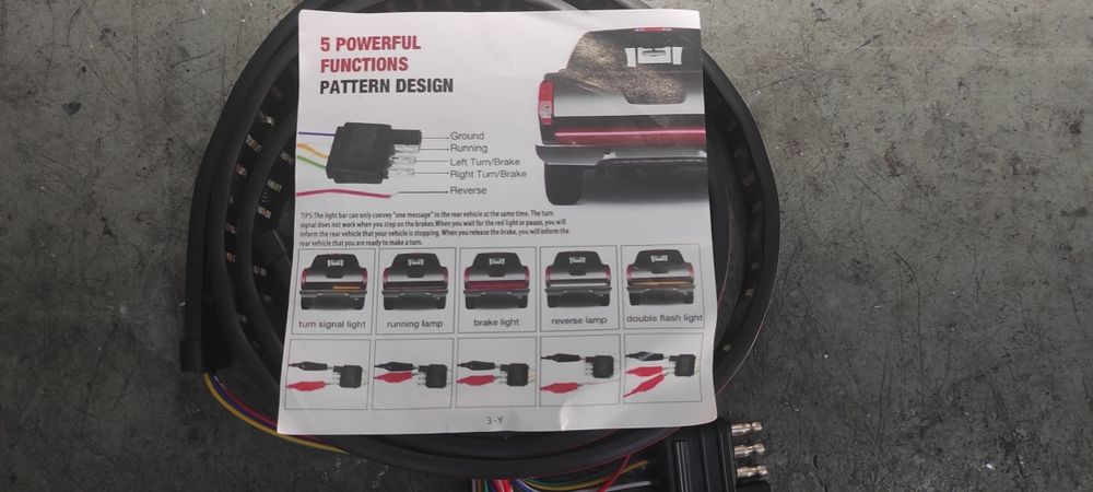 Bandă LED Dinamică Semnal Stop Marsalier Lumină Blitz