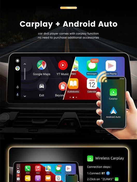 Навигация с ANDROID 14 8GB RAM 128GB HDD BMW F20 F21 F30 F31 F32 F33 БМВ Ф20 Ф30 Ф31 + Apple Carplay
