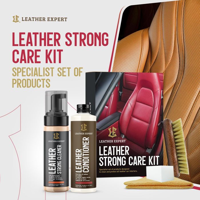 комплект за почистване и грижа за кожа leather expert strong care ...
