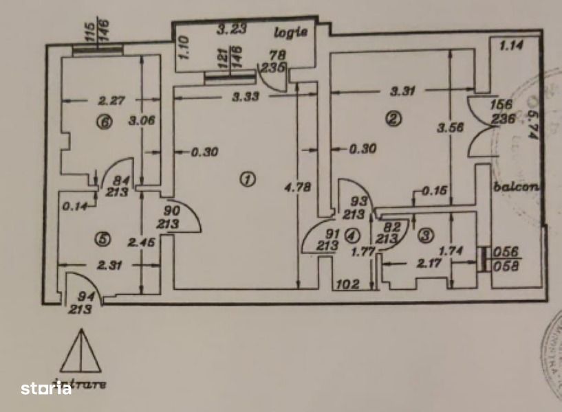 2 camere Calea București, etaj 2