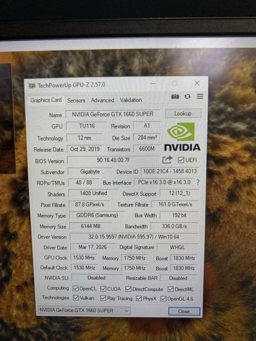 Продам GTX 1660Super 6GB