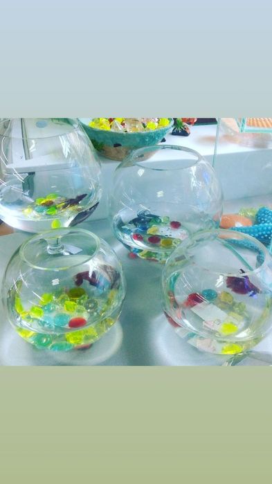 Аквариум подарок-круглый. р-н ул.Навои-Торайгырова