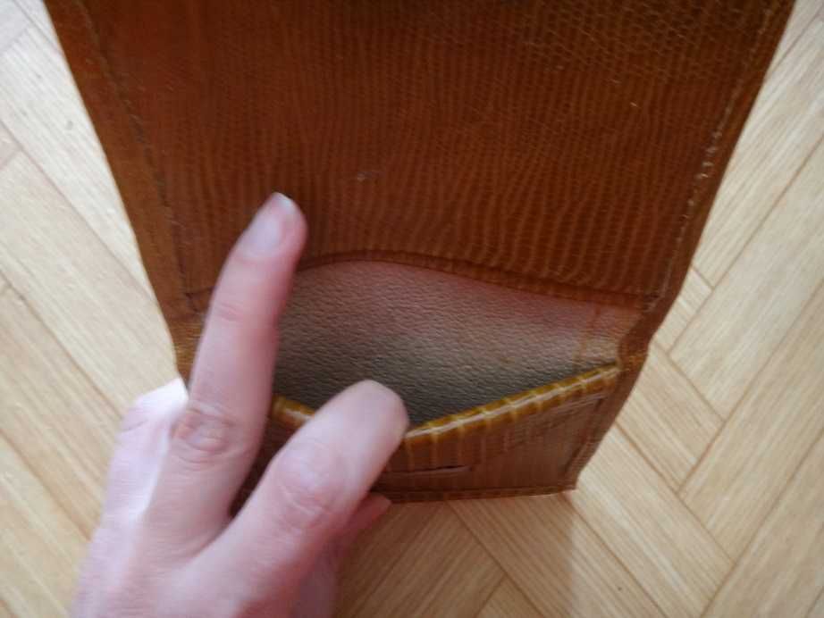 Антика - нов кожен портфейл/портмоне, соц, ретро, винтидж, старинен