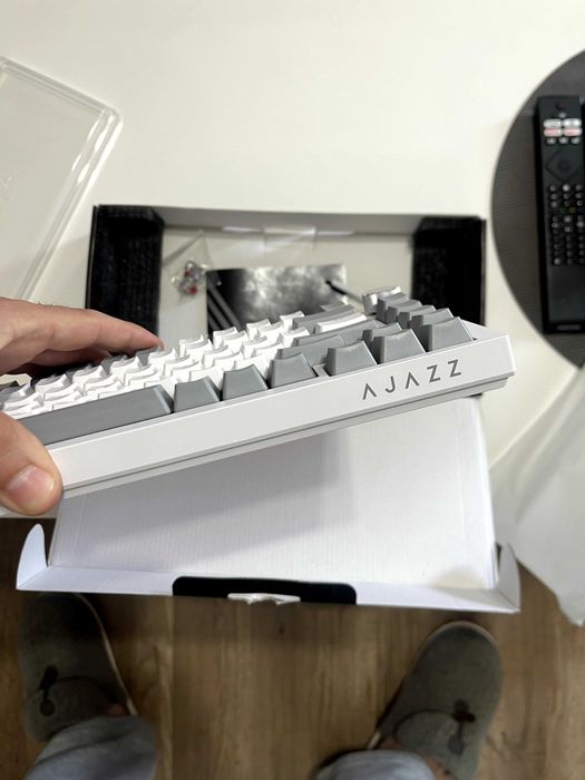 Механична Клавиатура Ajazz AK820 - Геймърска Механична Клавиатура - Червени Суитчове - Red Switches Gaming Keyboard - Чисто Нова!