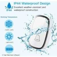 Водоустойчив външен безжичен звънец