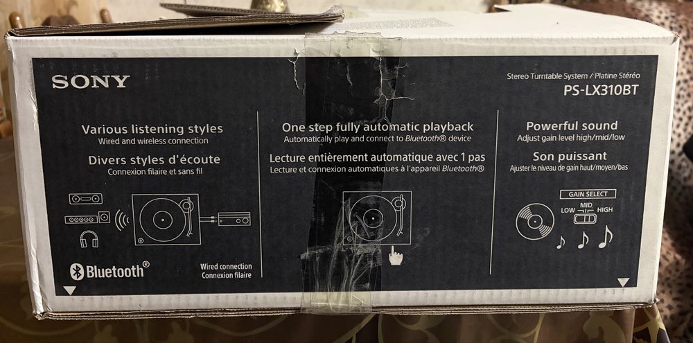 Виниловый проигрыватель sony