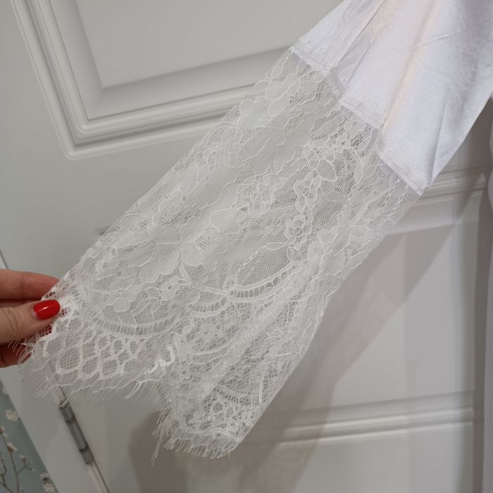 Халат белый свадебный  с сорочкой