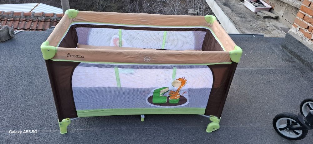 Згъваема  детска кошара