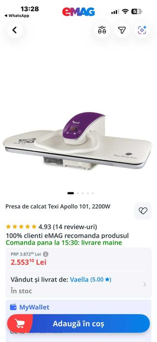 Presa de calcat Texi Apollo 101, 2200W