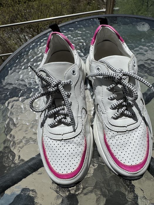 Дански маратонки Bianki-естествена кожа