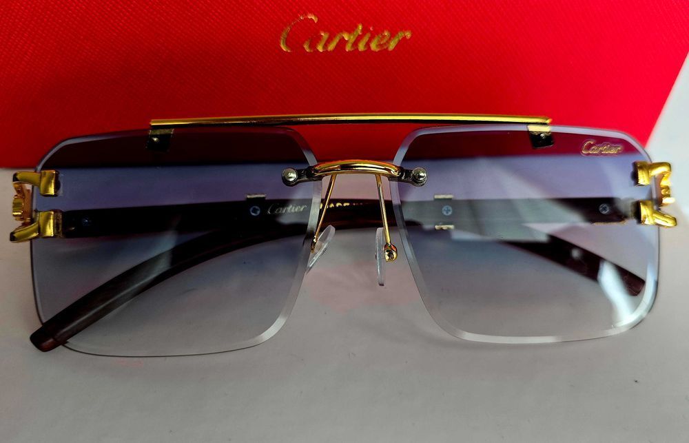Ochelari de soare Cartier Leopard Blue