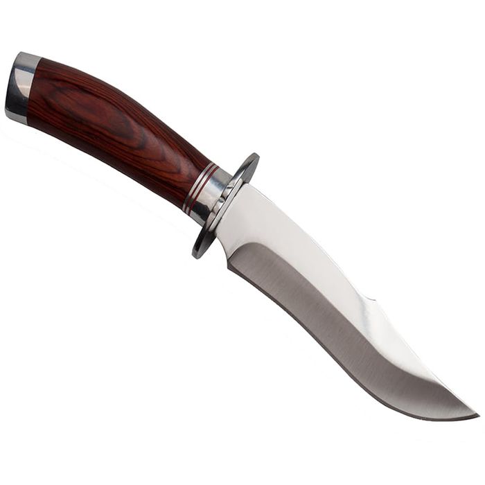 Cutit de vanatoare Fancy Blade, 25.5 cm, argintiu, teaca inclusa
