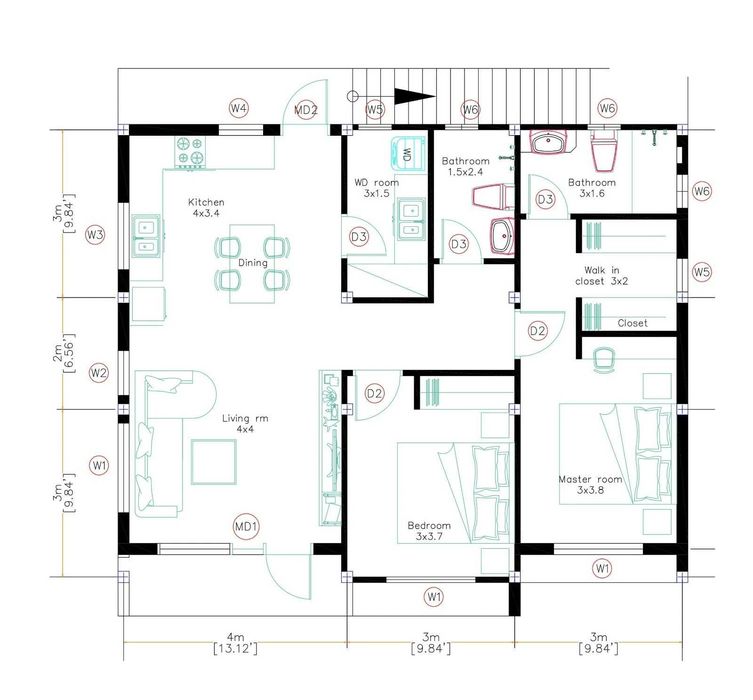 НА ИЗПЛАЩАНЕ - Евтина сглобяема къща с 2 спални, 80 кв. м