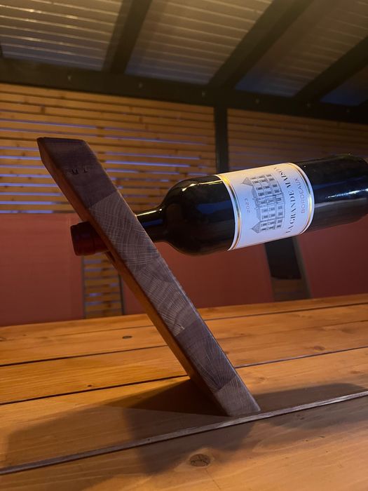 Suport sticla de vin stejar