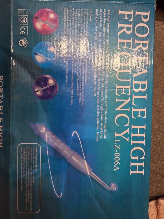 Козметичен уред за лице дарсонвал с антибактериално действие.