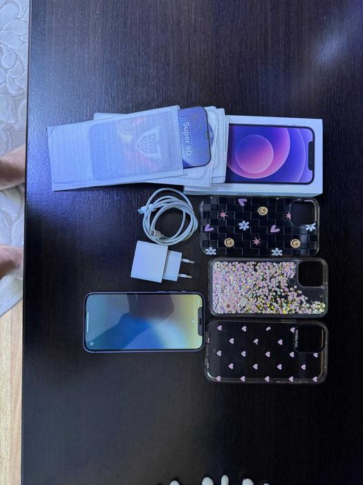 Telefon mobil Apple iPhone 12, 64GB, 5G, Purple