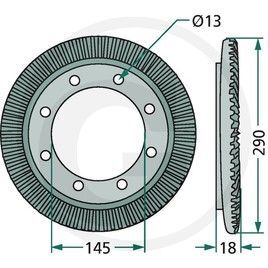 Pinion grebla Deutz Fahr (Kverneland) 12 dinti - import Germania