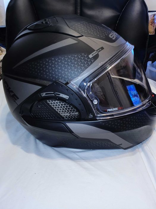 Модулна каска Shark EVO GT Encke Matt Black Anthracite - размер XL