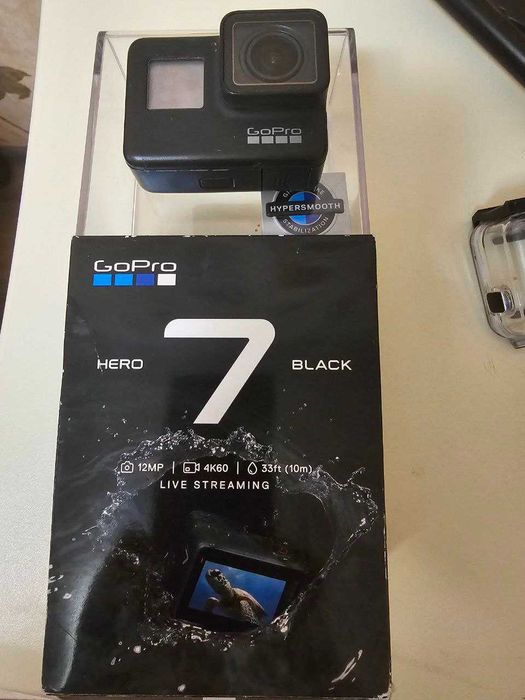 GoPro 7 hero black, экшен камера + аквабокс + сумка