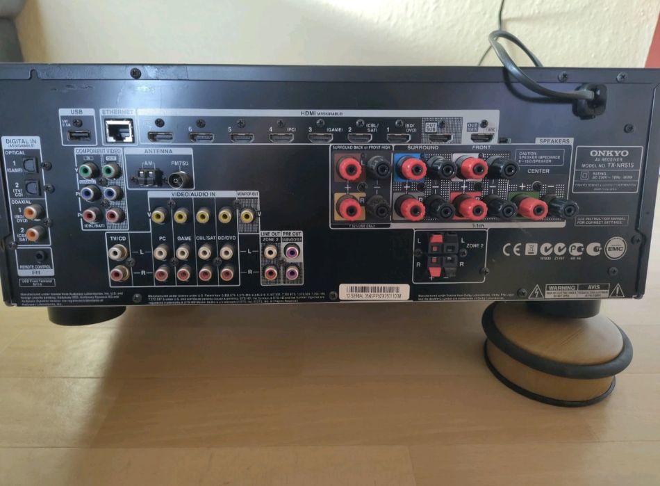 Onkyo TX-NR515 7.2 AV Receiver – дистанционно и микрофон