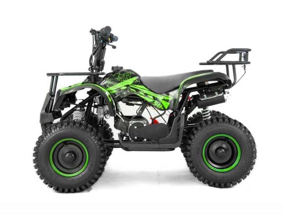 Mini atv XTR M7, roti 6 inch, 50cc, 2 timpi, negru/verde