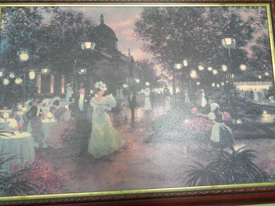 Продавам -Рядка рамкирана картина "Elegant Evening / Would You Like Some Flowers?" – Christa Kieffer
