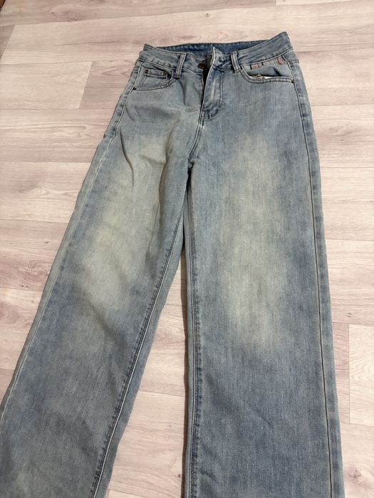 джинсы шалбар синий