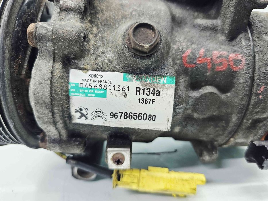 Compresor clima  PEUGEOT 508 [Fabr 2010-2018] 9678656080 1.6 HDI DV6DT