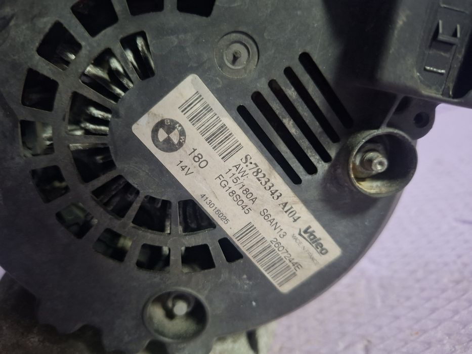 Alternator 180A motor N47 D20 C BMW F20 F21 F22 F30 F31 F32 F33 F34 F36 Cod 7823343 in stare buna de funcționare