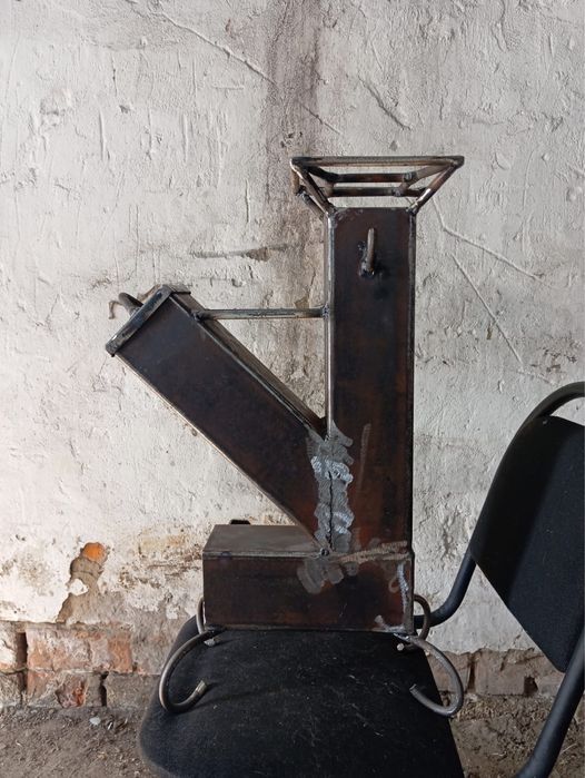 Мини печь походная ракетная печка