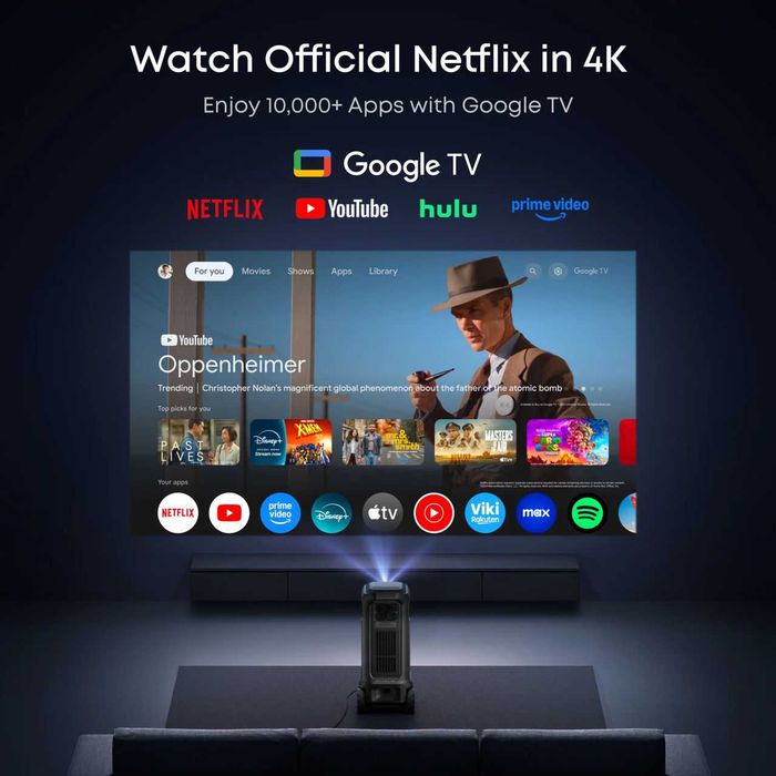 Închiriere proiector 4K Soundcore Nebula X1 Pro + ecran 200”