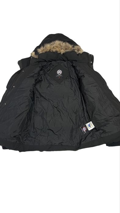 CANADA GOOSE - Parka BLACK red logo jacket - Size : M
