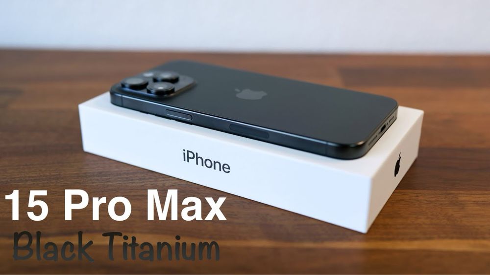 iPhone 15 Pro Max black titanium