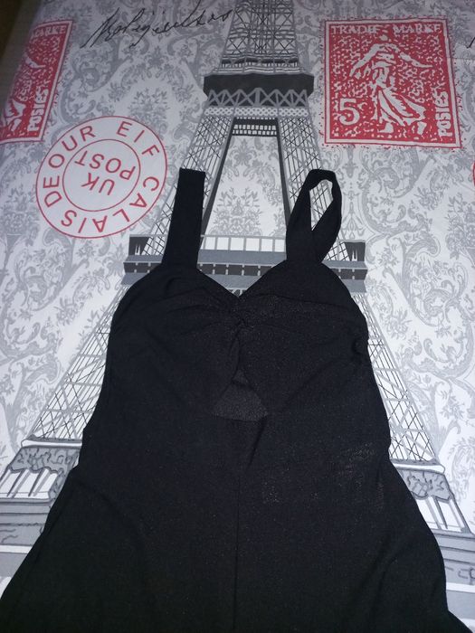 Черен летен дамски гащеризон