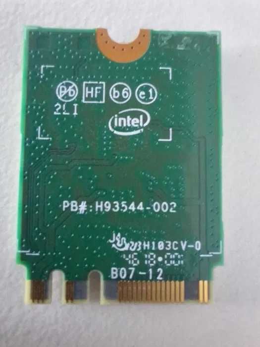 Modul card Wi-Fi Intel Dual Band Wireless-AC 8265 + Bluetooth + antene